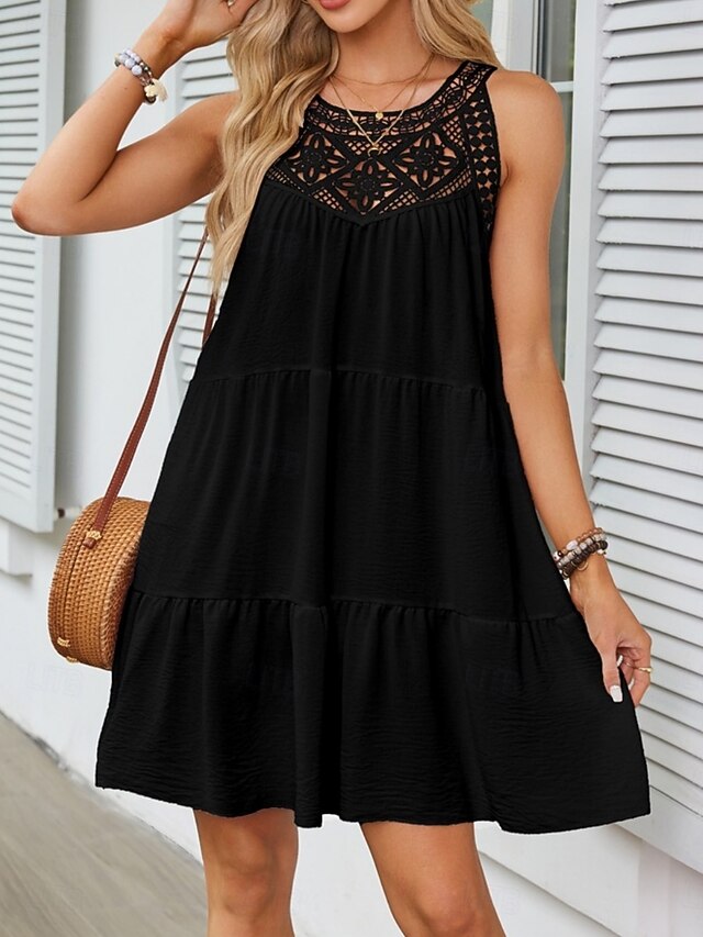 Women's Mini Dress Halter Dress Vacation Casual Outdoor