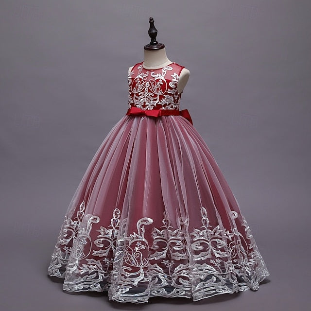 Girls' Princess Flower Dress Kid's Girl