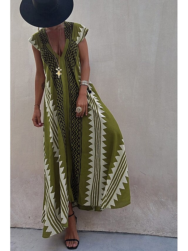 Women's Midi Dress Cocktail Dress Floral Dress Boho Dress