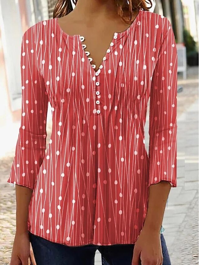 Women's T-Shirt  Graphic Polka Dot Elegant Stylish Modern