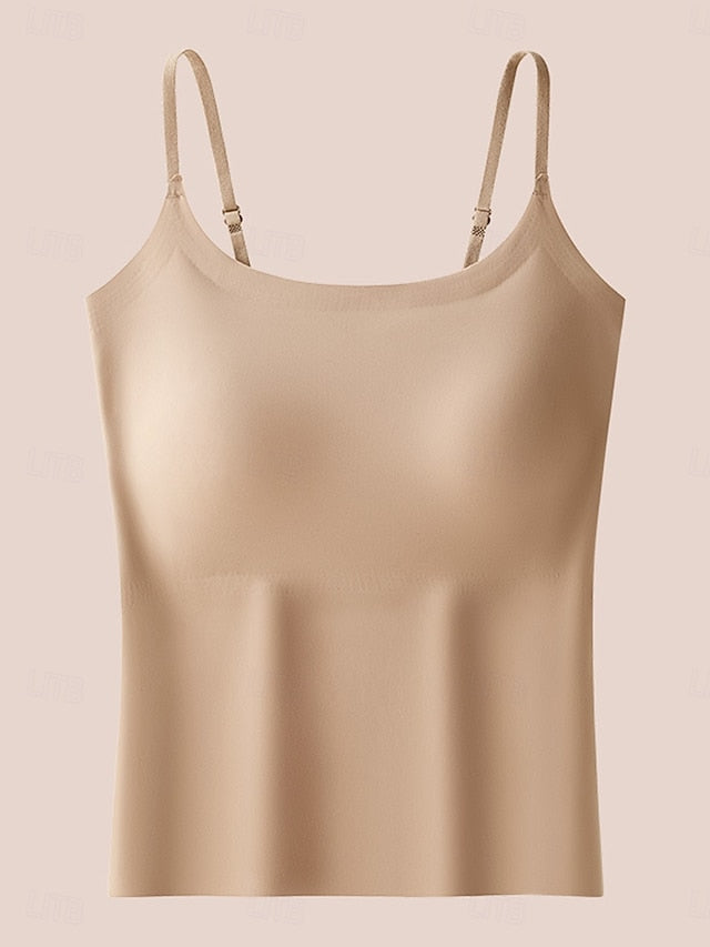 Women's Camisole Tank Top Solid Color Daily Sleeveless U