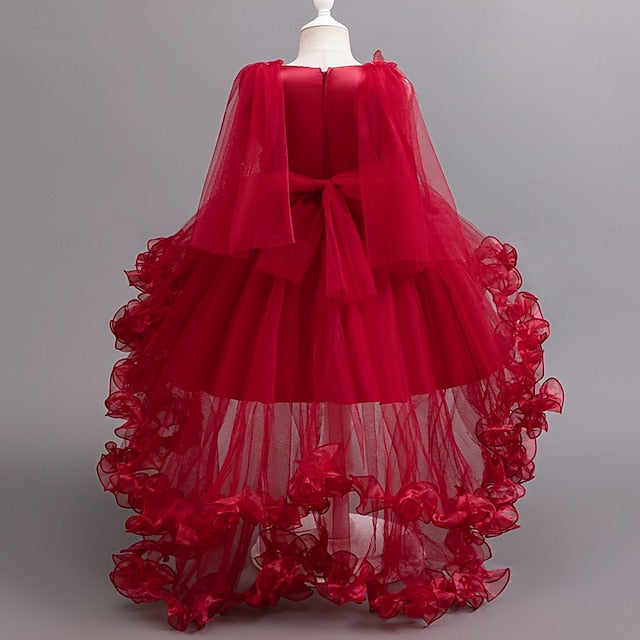 Girls' Formal Flower Party Dress Girl Wedding