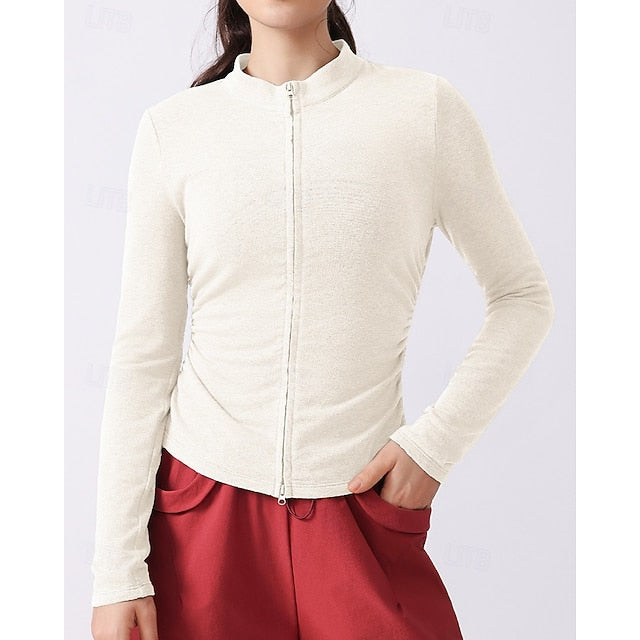 Women's Solid Colored Tennis Shirt Sport Top Stylish Golf