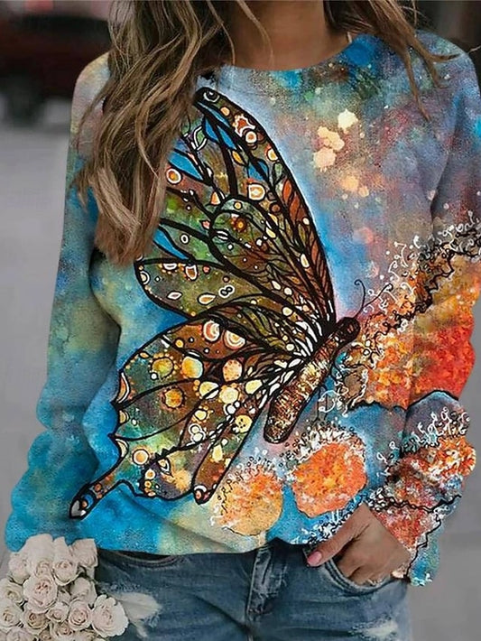 Women's Hoodies Print Graphic Animal Streetwear Casual Long