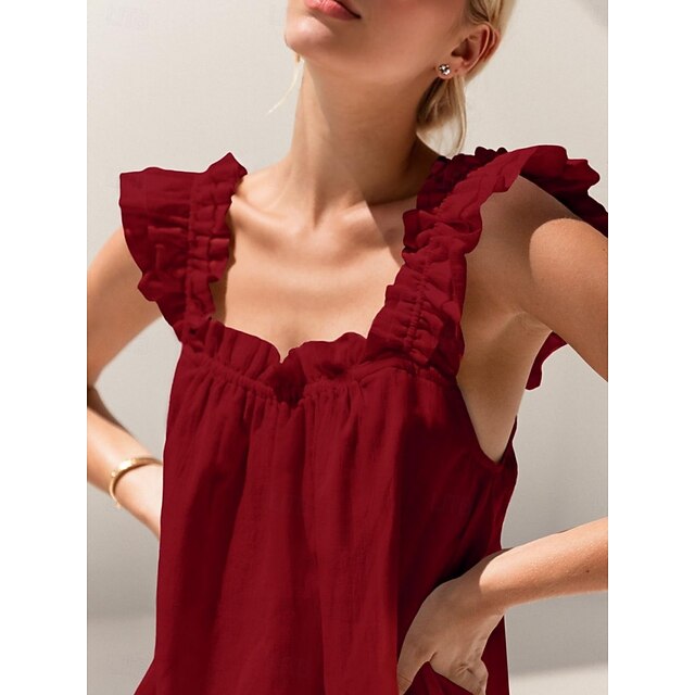 Women's Shorts Sets Bolero Top Sleeveless U Neck Solid