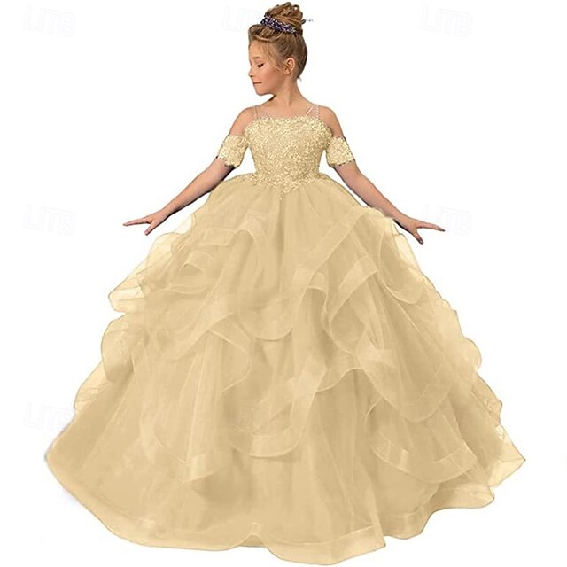 Girls' Princess Flower Dress Girl Kid's