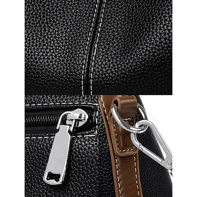 Hobo Accents Green Bag Faux with Brown Leather