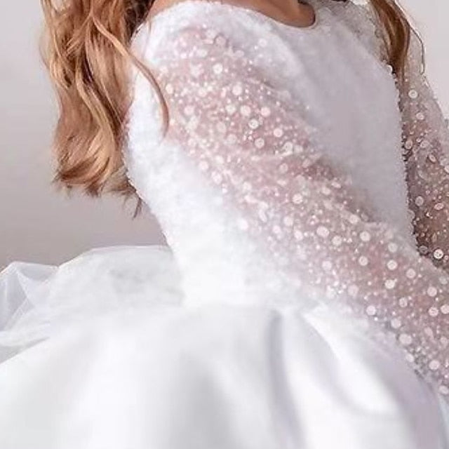 Girl Girls' First Communion Flower Dress