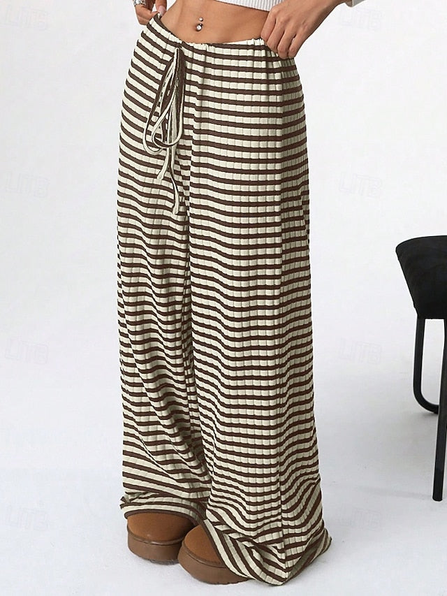 Women's Slacks Pants Trousers Streetwear Casual Full Length