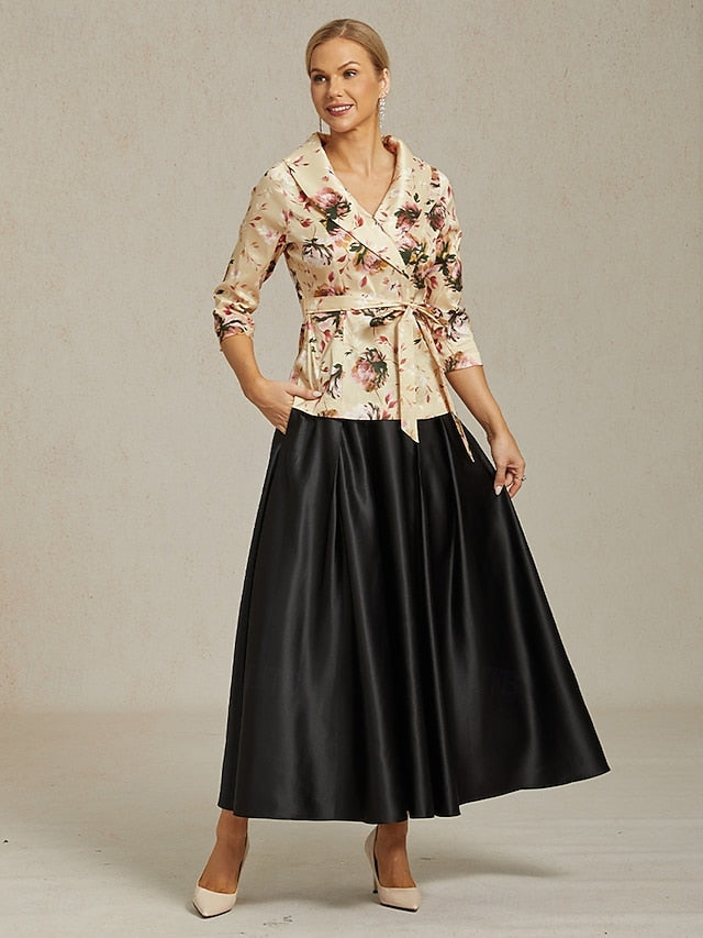 Women's Blouse Evening Tops Tie Front Elegant Metallic