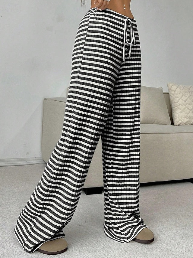 Women's Slacks Pants Trousers Streetwear Casual Full Length