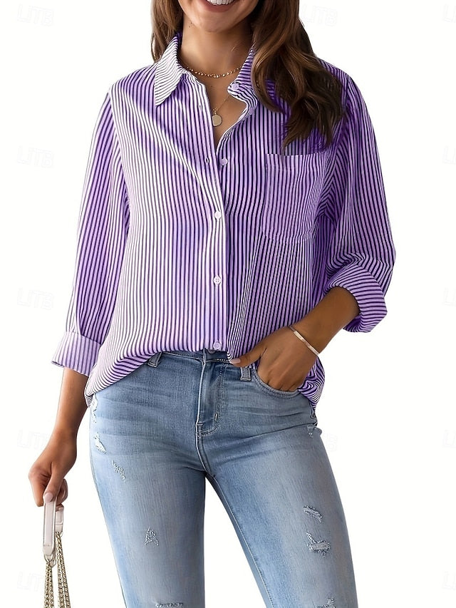 Women's Shirt Button Down Shirt Casual Shirt Blouse Buttons