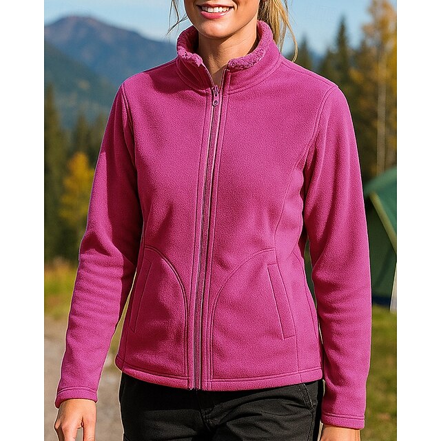 Women's Outdoor Jacket Hiking Jacket Fleece Jacket Winter
