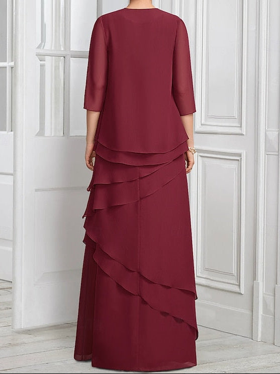 Bride A-Line the Elegant Dress Suit Mother Two of Piece Formal