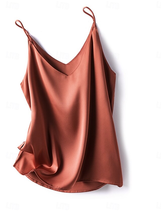 Women's Blouse Camisole Tank Top Backless Plain Stylish