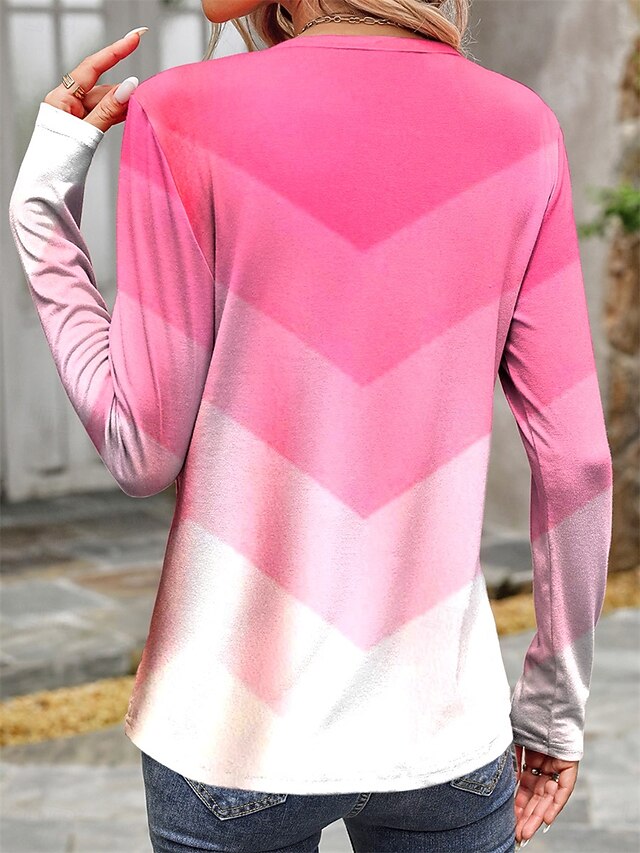 Women's T shirt Long Sleeve Crew Neck Long Sleeve Tunic