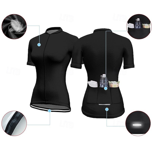 Women's Cycling Jersey Graphic Geometric Gradient Short