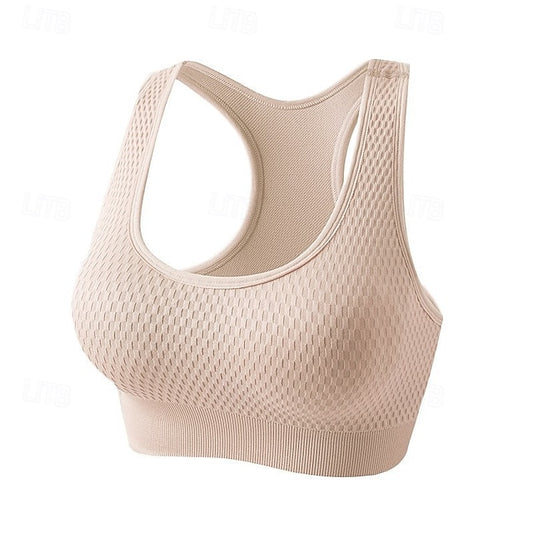 Women's High Support Sports Bra Running Bra Open Back Cross