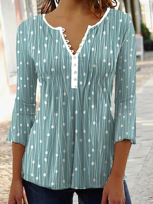 Women's T-Shirt  Graphic Polka Dot Elegant Stylish Modern