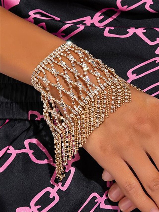 Women's Chain – Crystal Bracelet Hand Rhinestone Luxury