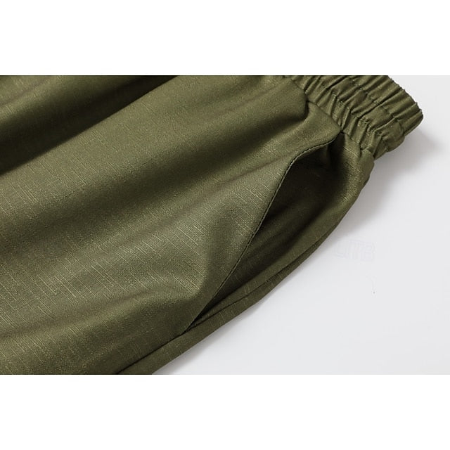 Women's Wide Leg Slacks Boho Full Length Natural Flower