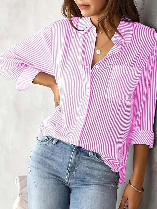 Women's Shirt Button Down Shirt Casual Shirt Blouse Buttons