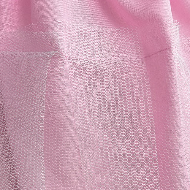 Kids Flower Girls' Girl Colored Solid Dress