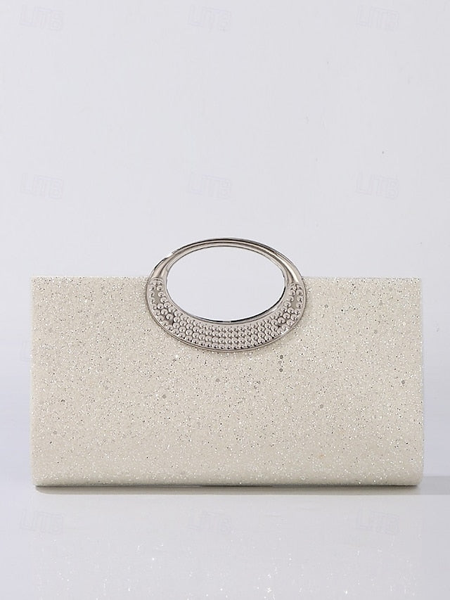 with Silver Women's Evening Clutch Bag Glitter Gold