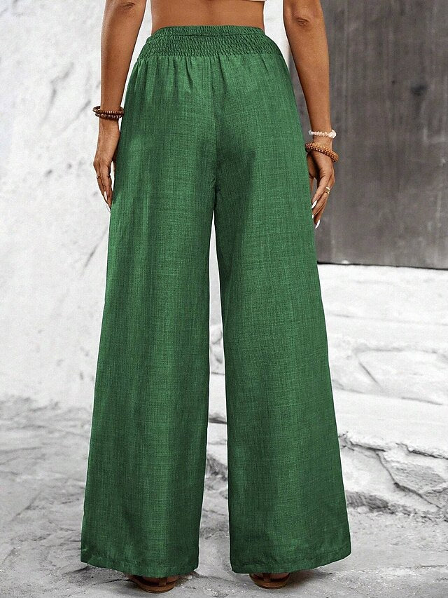 Women's Trousers Casual Pants Straight Vacation Fashion