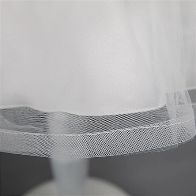 Sleeveless Girls' Color Dress Party Solid Toddler