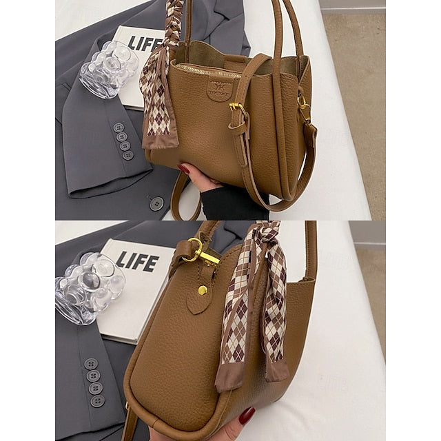 Bags PU Bucket Women's Crossbody Handbag Bag Shoulder