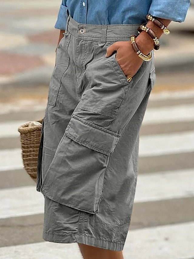 Women's Cargo Shorts Capri Pants Summer Shorts Fashion
