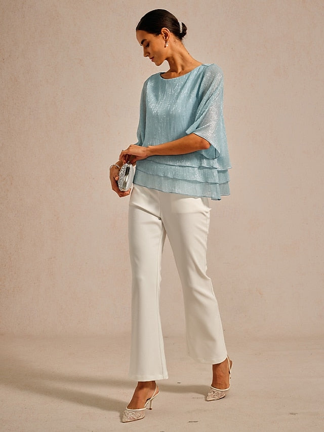 Women's Blouse Dressy Tops Flowy Tops Chiffon Tops Sequins