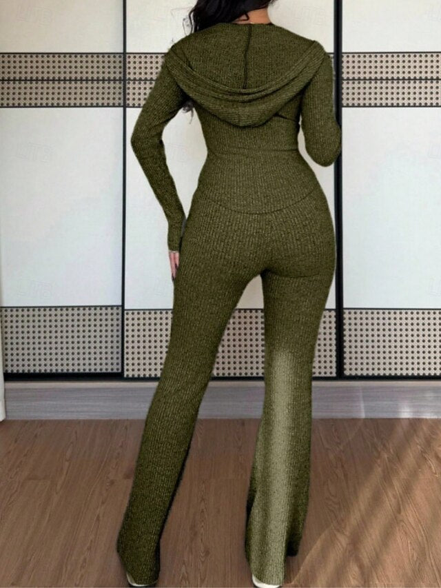 Women's Two Piece Sets Pants Sets Bolero Top Long Sleeve