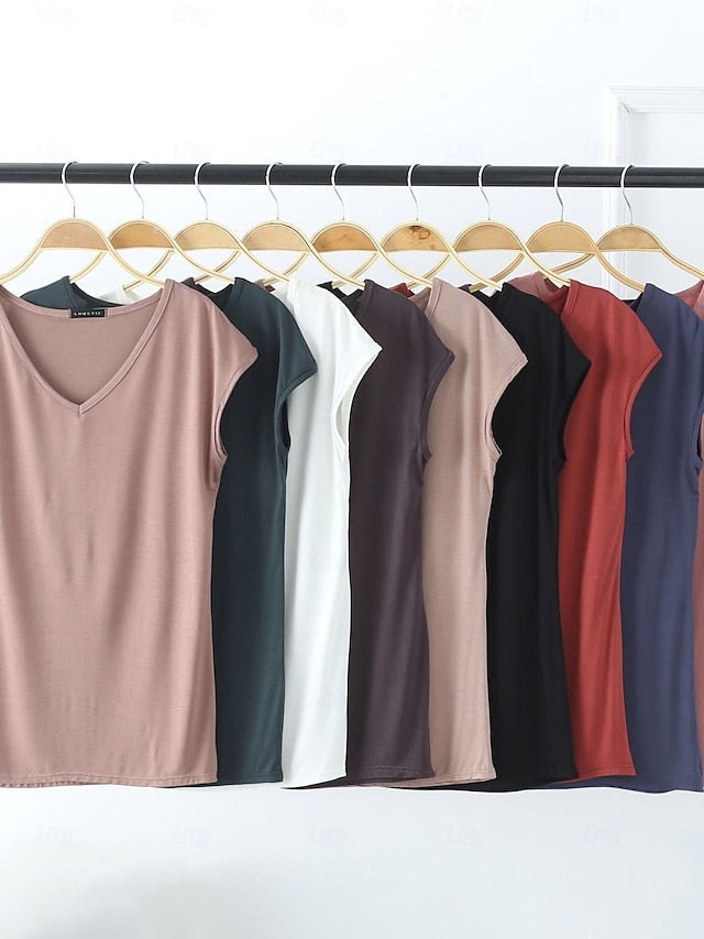 Women's Camisole Tank Top Solid Color Plain Daily