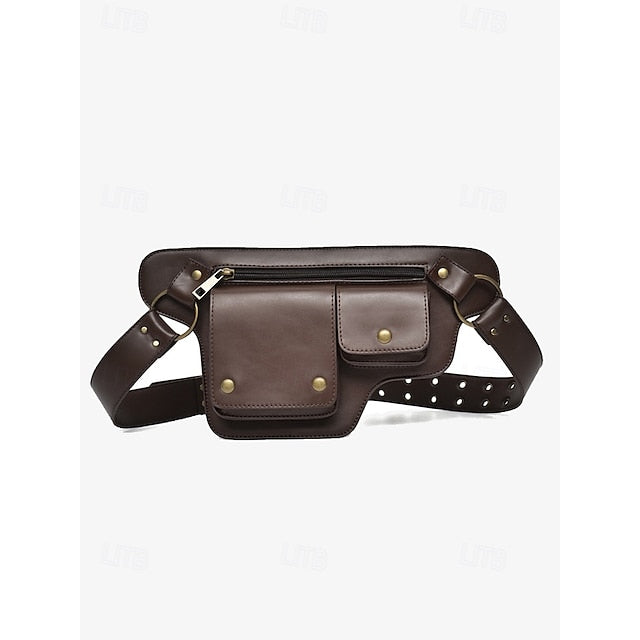 Bag Utility Women's with Vintage Belt Faux Leather