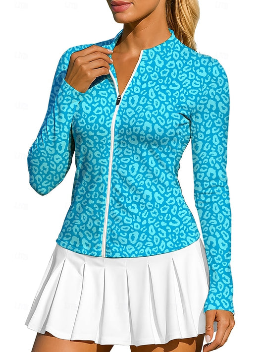 Women's Animal Leopard Tops Sport Shirt Tennis Shirt Tennis