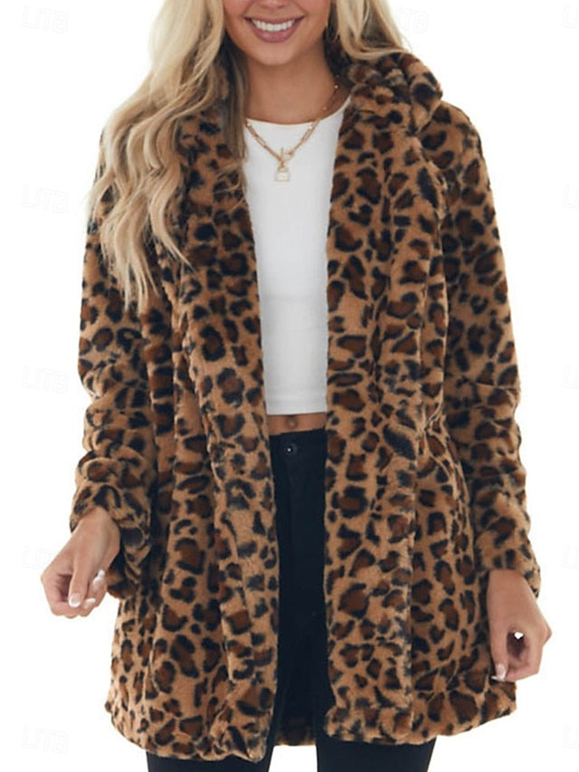 Women's Patchwork Warm Pockets Breathable with Winter Coat