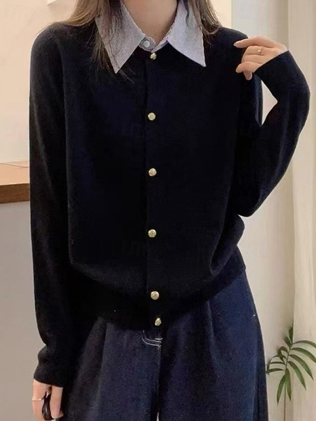 Women's Sweater Cardigan Fashion Streetwear Daily Solid