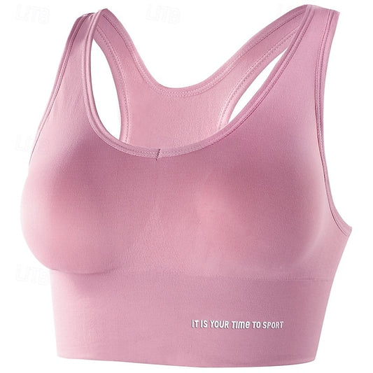 Women's Sports Bra Yoga Top Scoop Neck Weight Loss Fat