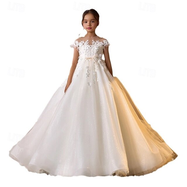 Girls' Communion Dress Party Kids First Flower Girl