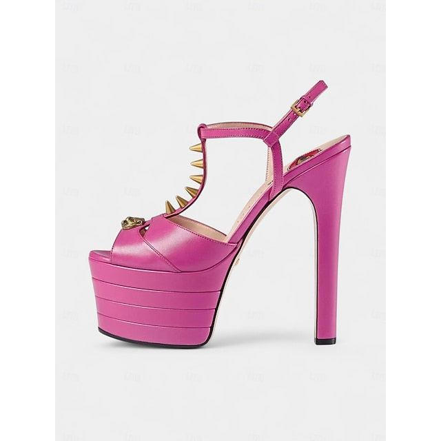 Heels Platform - Silver and Edgy Gold Metallic Women's High