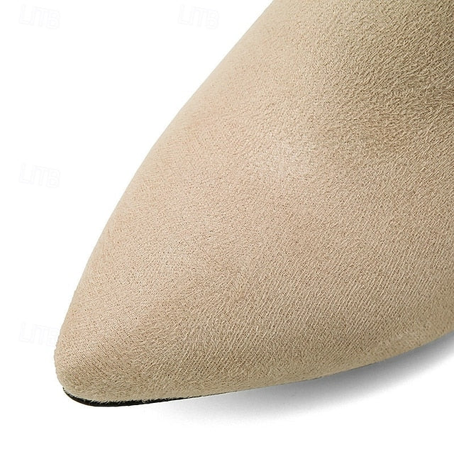 and Ankle with Boots Charm Suede Pink Women's Bow Pearl