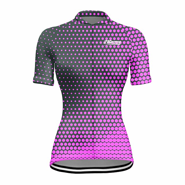 Women's Cycling Jersey Polka Dot Short Sleeve Bike Jersey