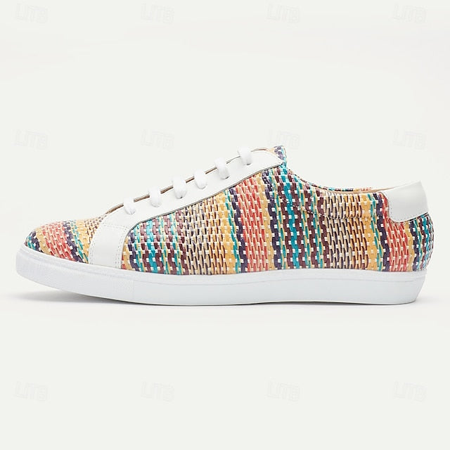 Men's Woven Trendy – Knit Nylon Sneakers Multicolor