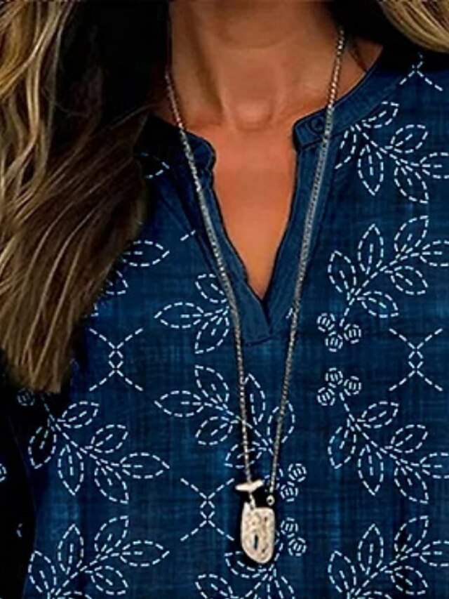 Women's Shirt Buttons Print Floral Vintage Daily Casual