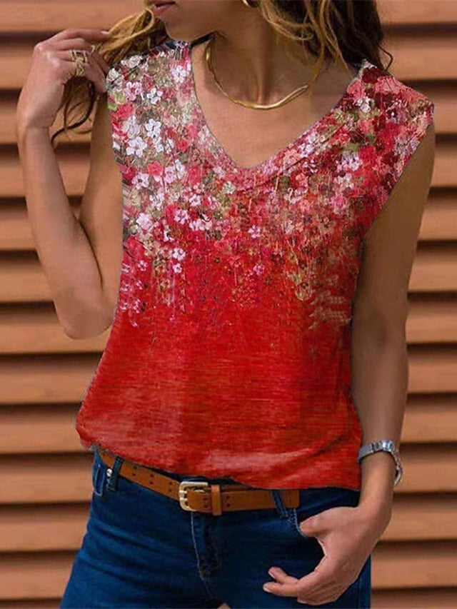 Women's Tank Top Sleeveless Shirt Tee Top Graphic Stylish