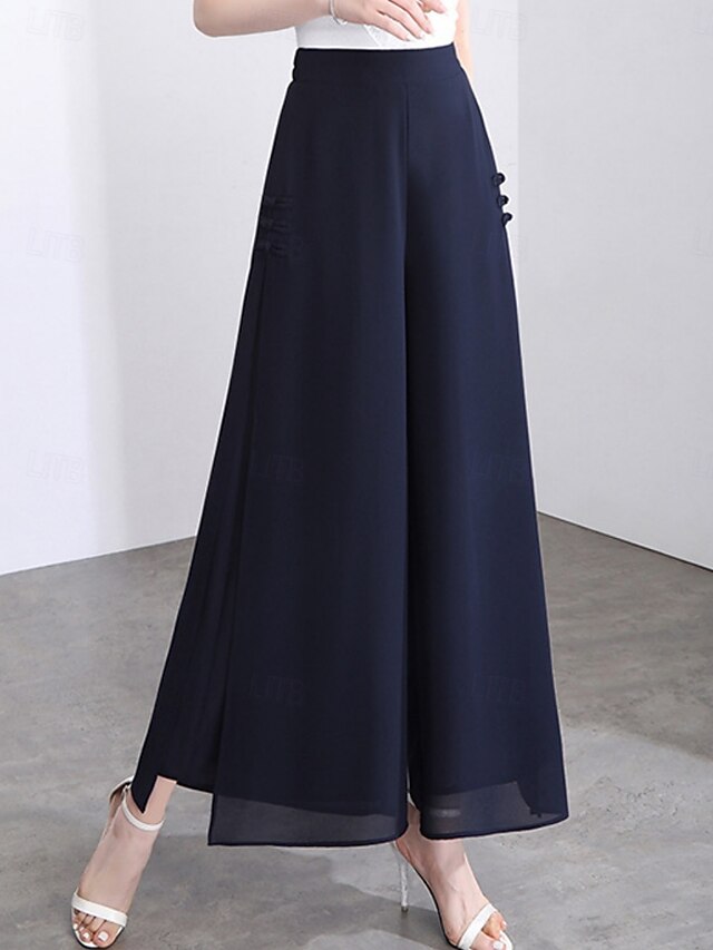 Women's Culottes Wide Leg Chinos Fashion Streetwear Casual