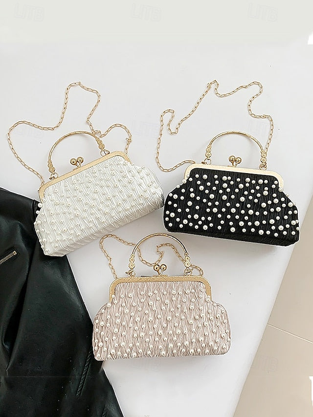 Vintage Pearl Elegant Bag Evening Women's Clutch – Beaded