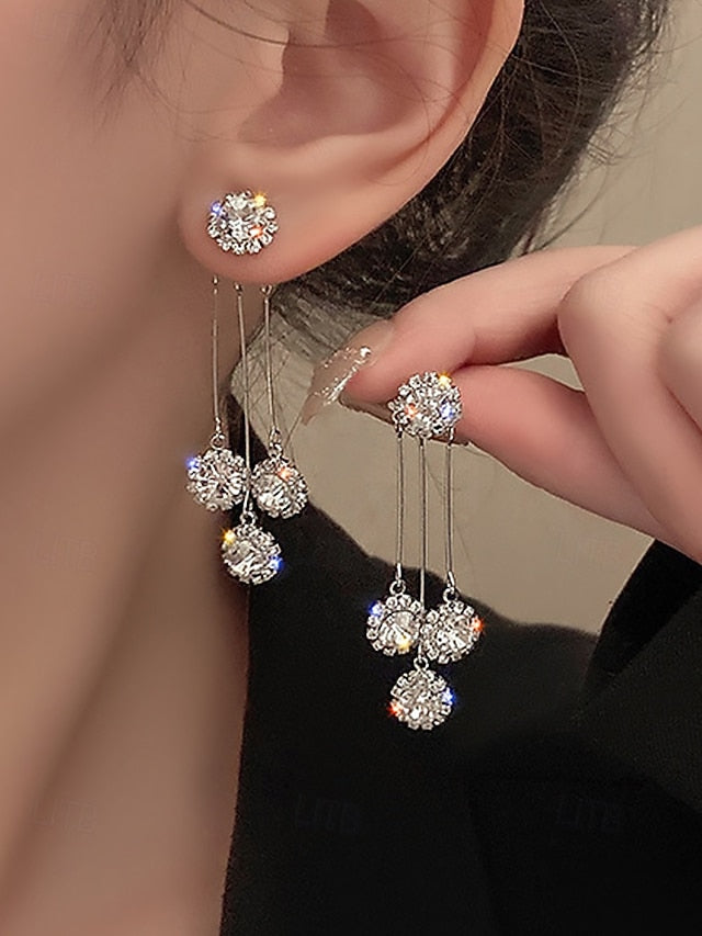 Crystal Earrings for Sparkling – Dangle Women Elegant